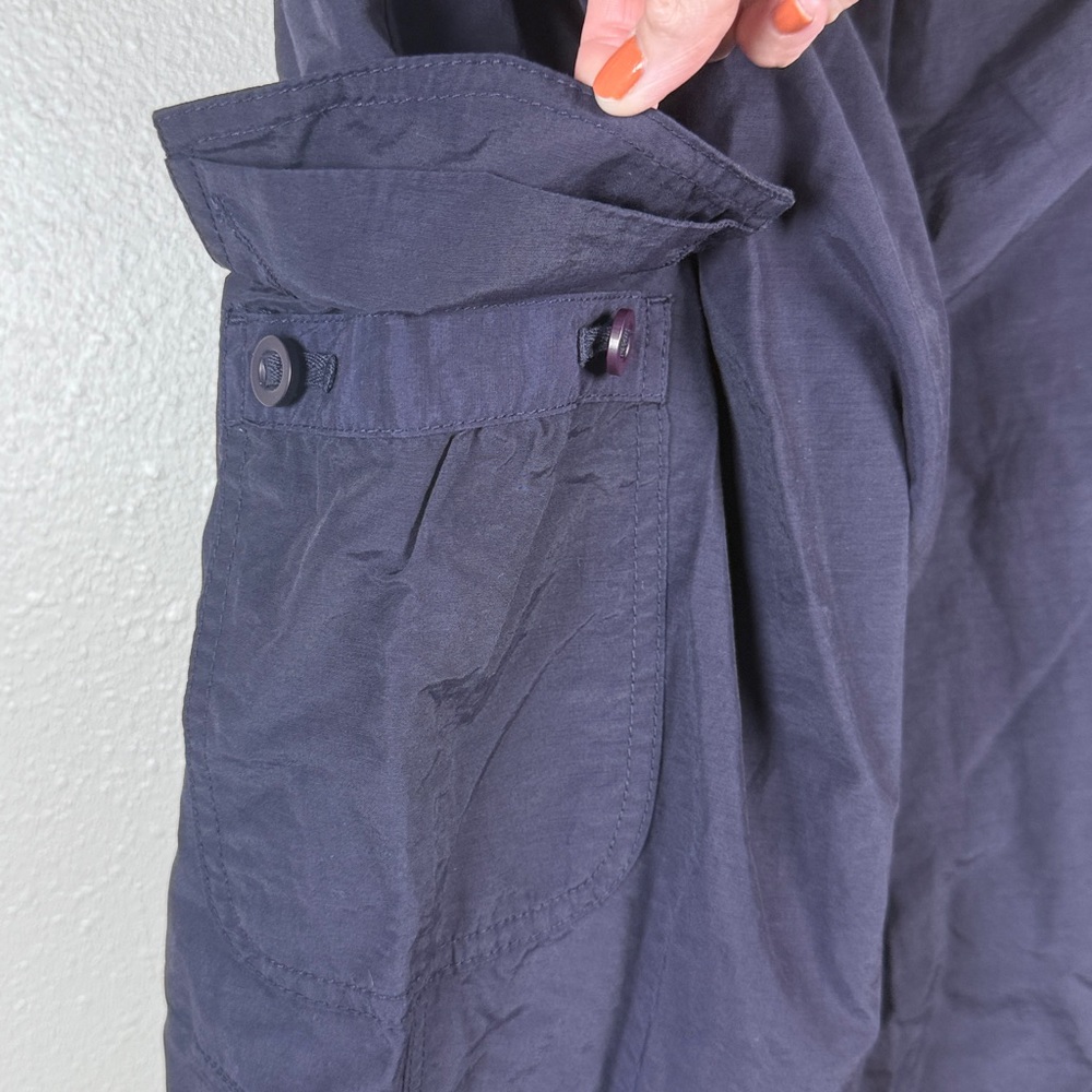 LANDS END‎ Convertible Hiking Pants Women 8 Navy Secure Pockts Outdoor Trailwalk - Picture 14 of 17